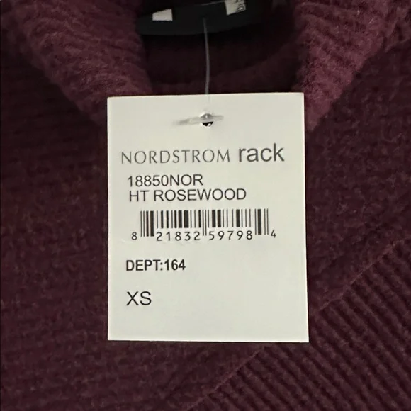 By Bordeaux Brand Rich Plum Cowl Neck Sweater - Size XS - Picture 3 of 8